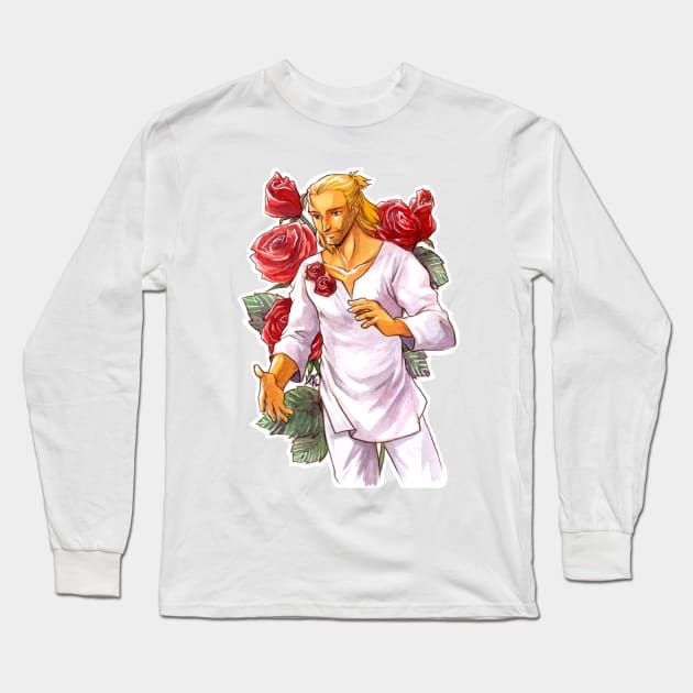 Passionate Rose Long Sleeve T-Shirt by aimoahmed